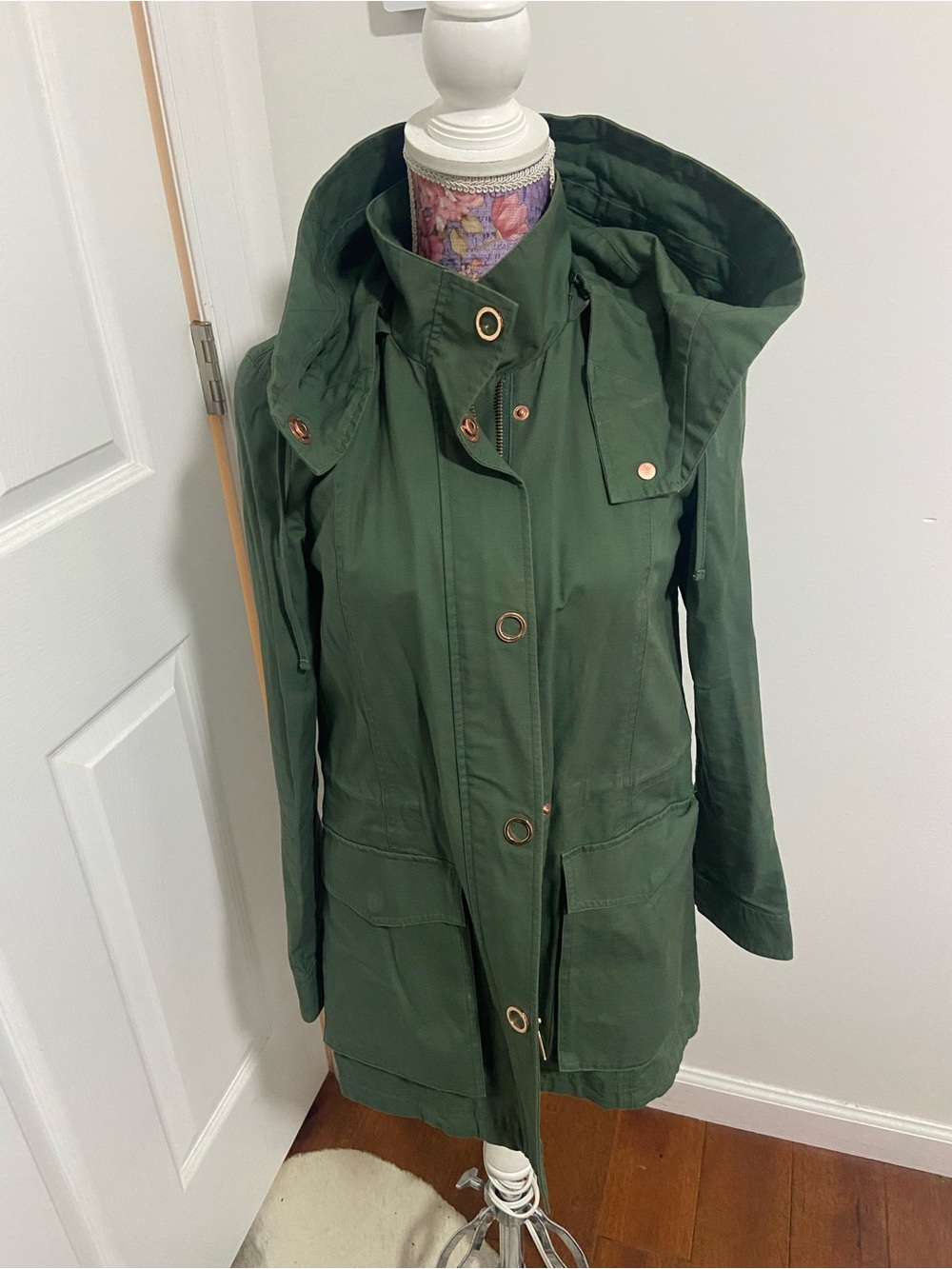 Armani Exchange green Y2K jacket coat XS NWOT